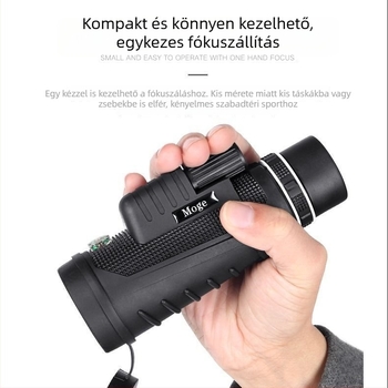 Monokuláris teleszkóp, kézben tartható, 10x feletti nagyítás