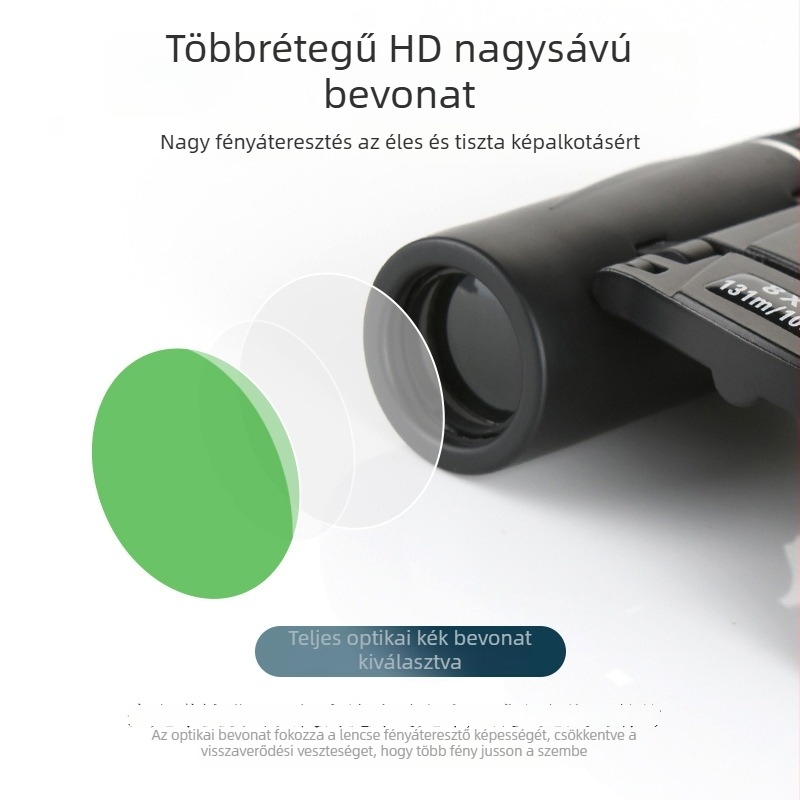 8x21 mini hordozható binokuláris kültéri használatra telefontartóval
