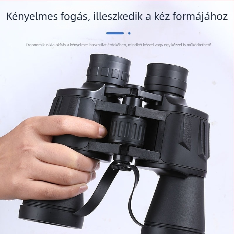 10x50 binokulár HD optikával és éjjellátással, nagyítás