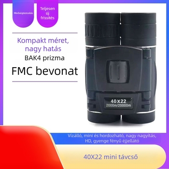 Nagyítású és HD felbontású binokulárok, hordozható kültéri használatra, felnőtteknek és gyerekeknek, kültéri tevékenységekhez és koncertekhez