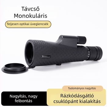 Zoomolható monoculár teleszkóp 10-30×50, alacsony fényviszonyú éjjellátás koncertre és kültéri használatra, telefon-kompatibilis HD-kép