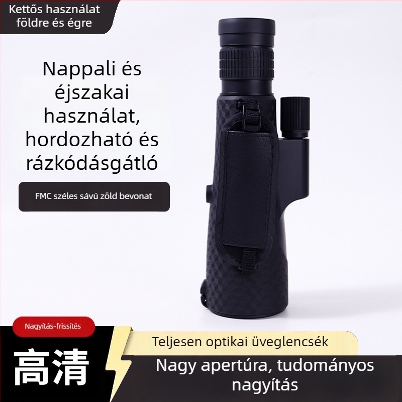 Zoomolható monoculár teleszkóp 10-30×50, alacsony fényviszonyú éjjellátás koncertre és kültéri használatra, telefon-kompatibilis HD-kép