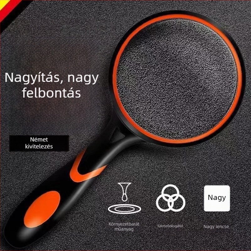 Kézi, extránagy professzionális nagyító, kiváló optikával könyvek és újságok olvasásához