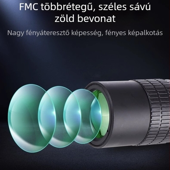 Szakmai szintű zoomos monocularos távcső, HD alacsony megvilágítású éjszakai látással, hordozható utazásokhoz és fotózáshoz