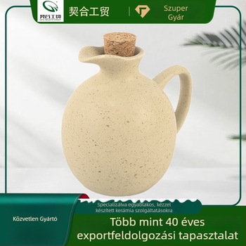 Japán-stílusú, minimalist kerámia szójaszósz üveg és olajtartó, cukor- és sótartó – három darabos készlet