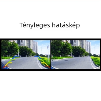 AHD 1080p tolató kamera CCD-vel, fisheye, éjjellátás, CVBS kapcsoló, 3 az 1-ben autókamera