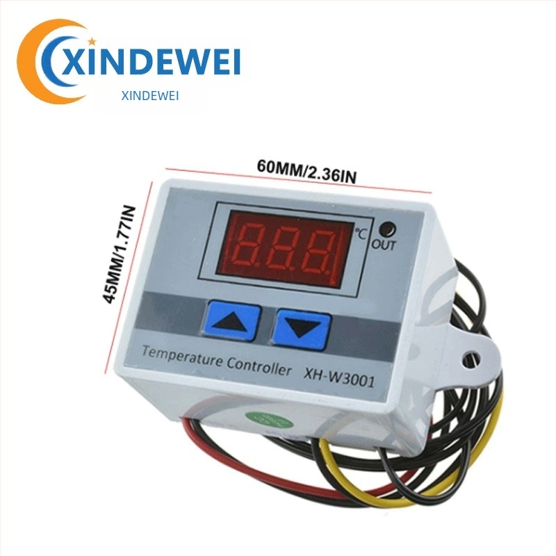 XH-W3001 mikroszámítógépes digitális hőmérséklet-szabályozó, intelligens elektronikus termosztát, digitális kijelzővel