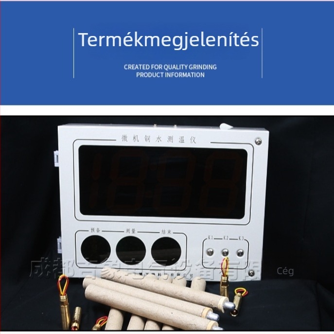 Egyszer használatos gyorsreakciójú termokapcsoló wolfram-reníumból (W-Re), KW/KS/KB sorozat, papírcső védelemmel, acélöntéshez és fémfeldolgozáshoz