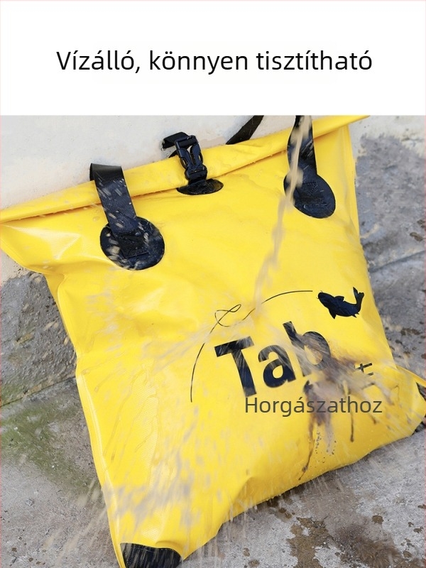 Többfunkciós horgászfelszerelés-tároló táska, hordozható élőhalas rekeszével