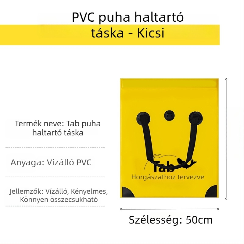 Többfunkciós horgászfelszerelés-tároló táska, hordozható élőhalas rekeszével
