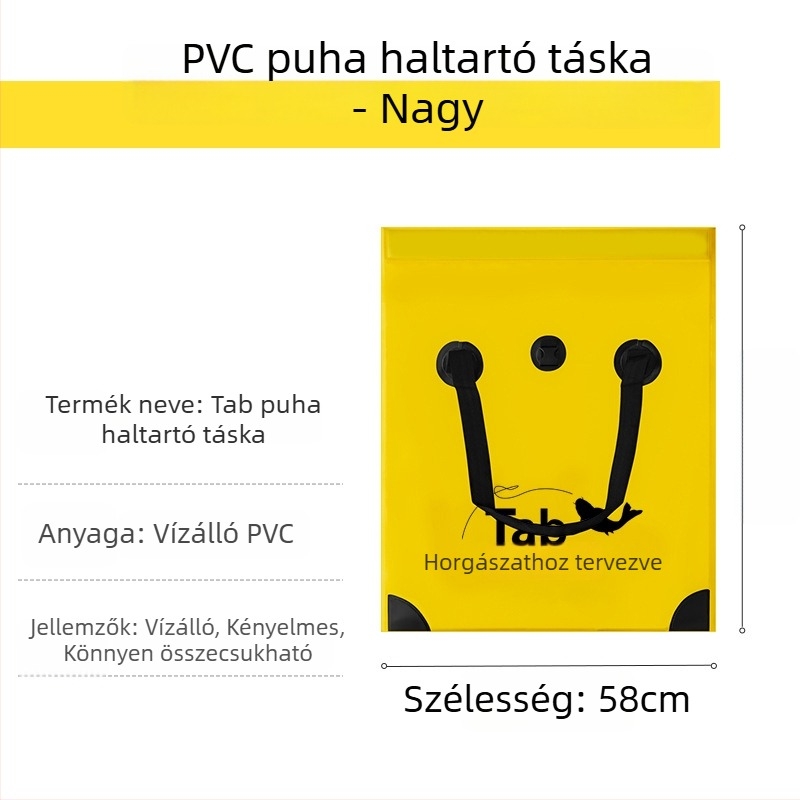 Többfunkciós horgászfelszerelés-tároló táska, hordozható élőhalas rekeszével