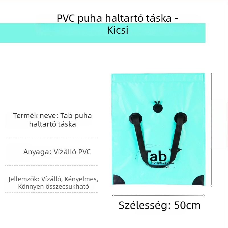 Többfunkciós horgászfelszerelés-tároló táska, hordozható élőhalas rekeszével
