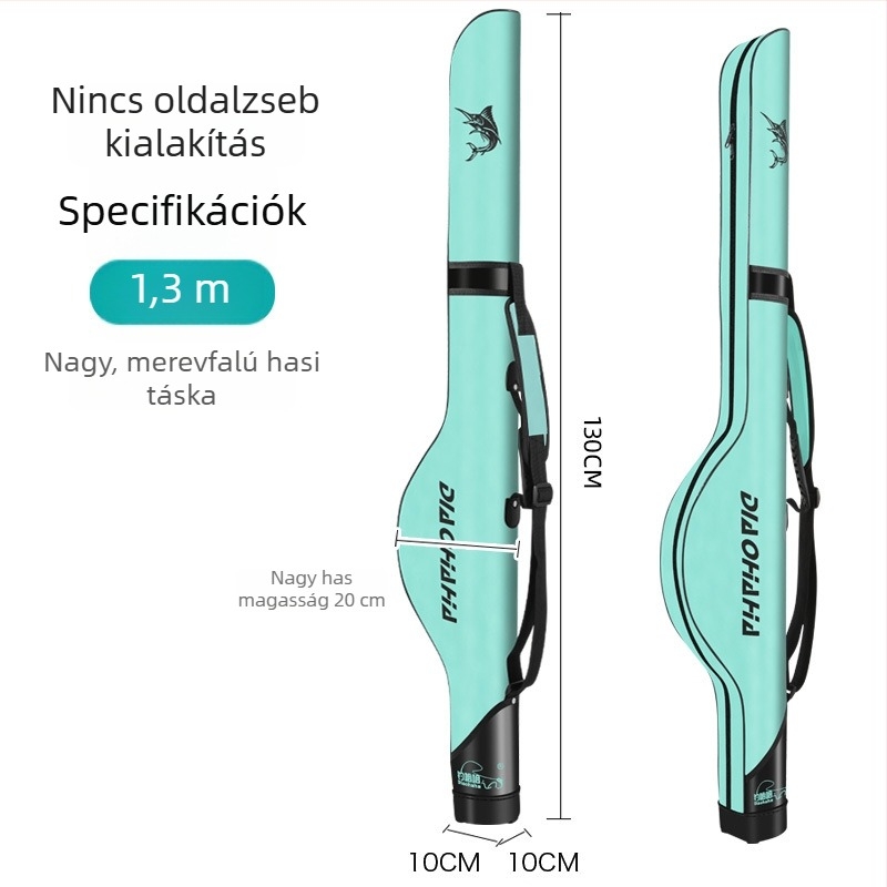 Fishing Ha Ha Kemény külsővel tengeri horgászbot táska, nagy kapacitású, többfunkciós és hordozható