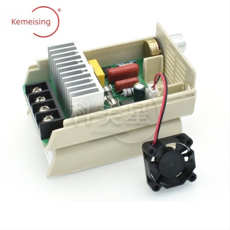 Léghűtéses váltóáramú motor, 4000W, SCR elektronikus szabályozóval, dimmelés, sebesség- és hőmérséklet-szabályozás, 220V