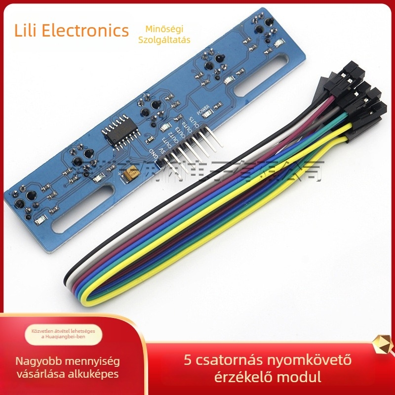 5-csatornás vonalkövető szenzor modul infravörös TCRT5000L