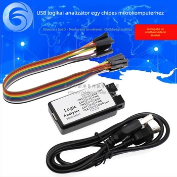 USB logikai analizátor ARM/FPGA mikrokontrollerhez, 24 MS/s, 8 csatorna