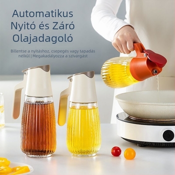 Haidongqing automata olajtartó otthoni használatra, nagy kapacitású, csepegésmentes, gravitációs áramlású, szójaszósz és ecet számára