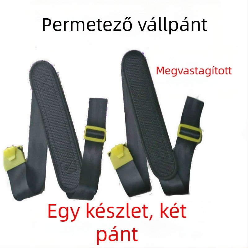 Mezőgazdasági hátizsákos elektromos permetezőhöz való pánt szivacspárnával és kör- és négyszögletes csattal