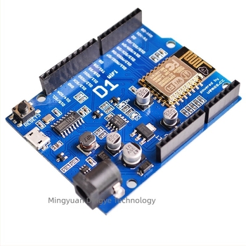 WeMos D1 WiFi UNO ESP8266 fejlesztőpanel IDE-vel kompatibilis.