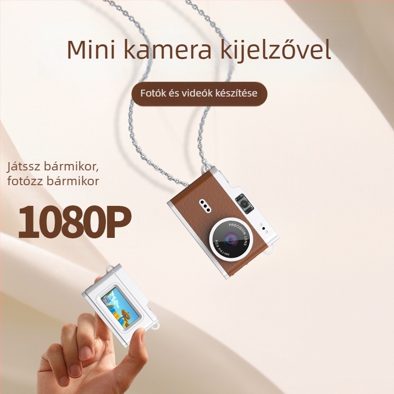 Mini digitális kamera diákoknak – retro CCD HD zsebkamera utazáshoz