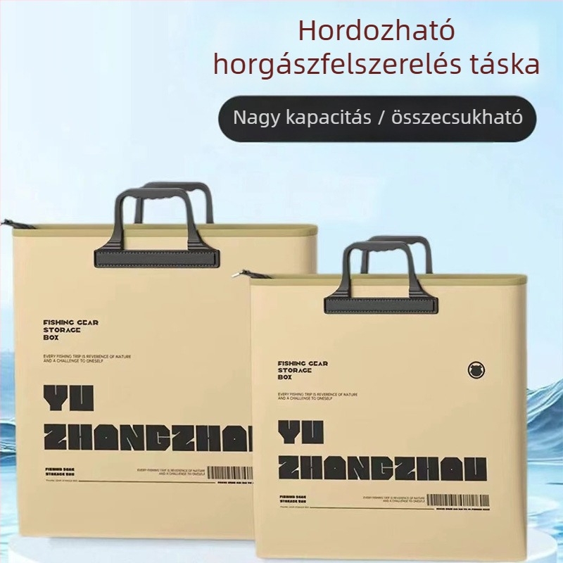 Összecsukható EVA halas táska integrált védelemmel, vízálló tároló táska fogantyúval