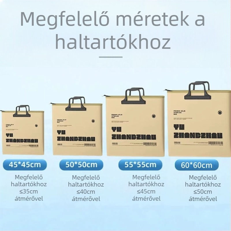 Összecsukható EVA halas táska integrált védelemmel, vízálló tároló táska fogantyúval