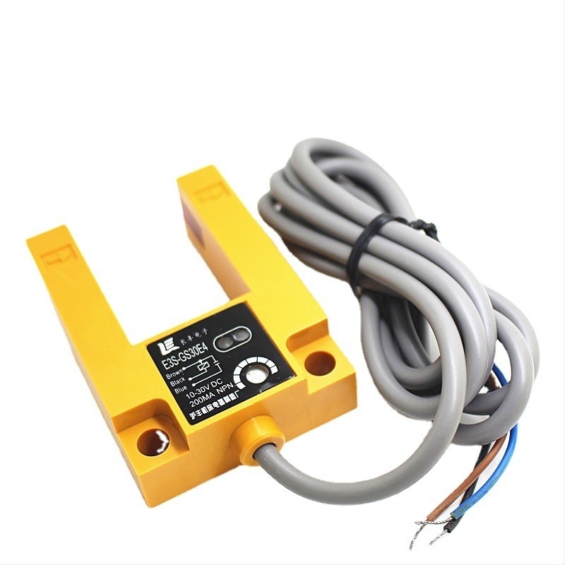 Hufeng E3S-GS30E4 U-formájú fotóelektronikus kapcsoló, 30 mm-es slot szélesség, infravörös érzékelő, számláló