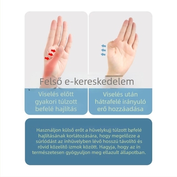 Hüvelykujj- és csukló sín ínhüvely-támogatással, egérhasználathoz