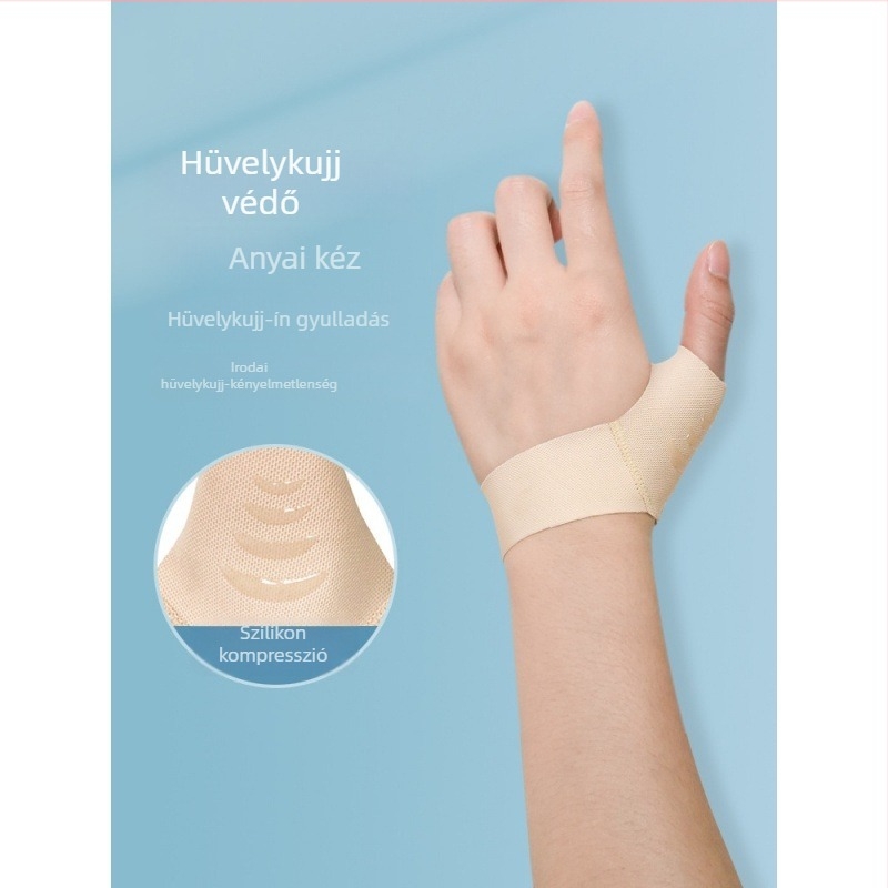 Hüvelykujj- és csukló sín ínhüvely-támogatással, egérhasználathoz