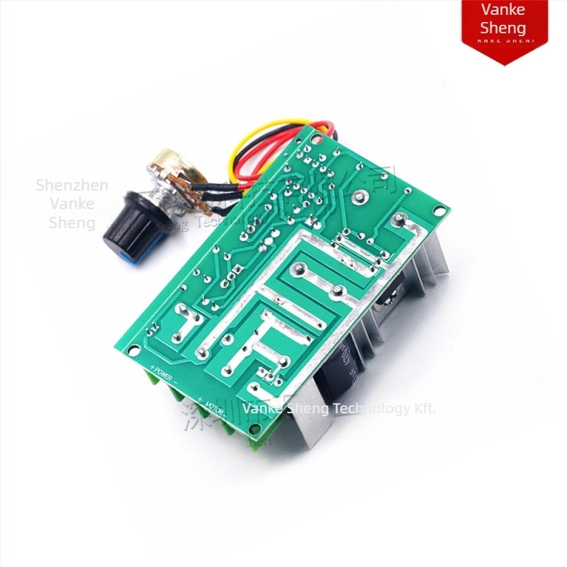 DC motor PWM sebességszabályzó, 12–48 V, 20 A, nagy teljesítményű meghajtó modul