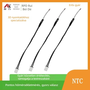 3D nyomtató kiegészítők: NTC termosztor 100K, 1,8 mm, üveggel zárt fűtő rúd, hőmérséklet-szenzor