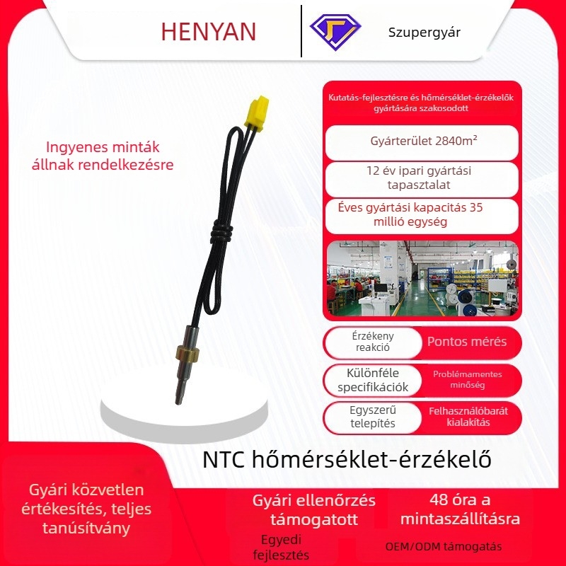 Olasz kávéfőzőhőmérséklet-szonda, golyófejű csúcs, 100K, NTC hőmérséklet-szenzor