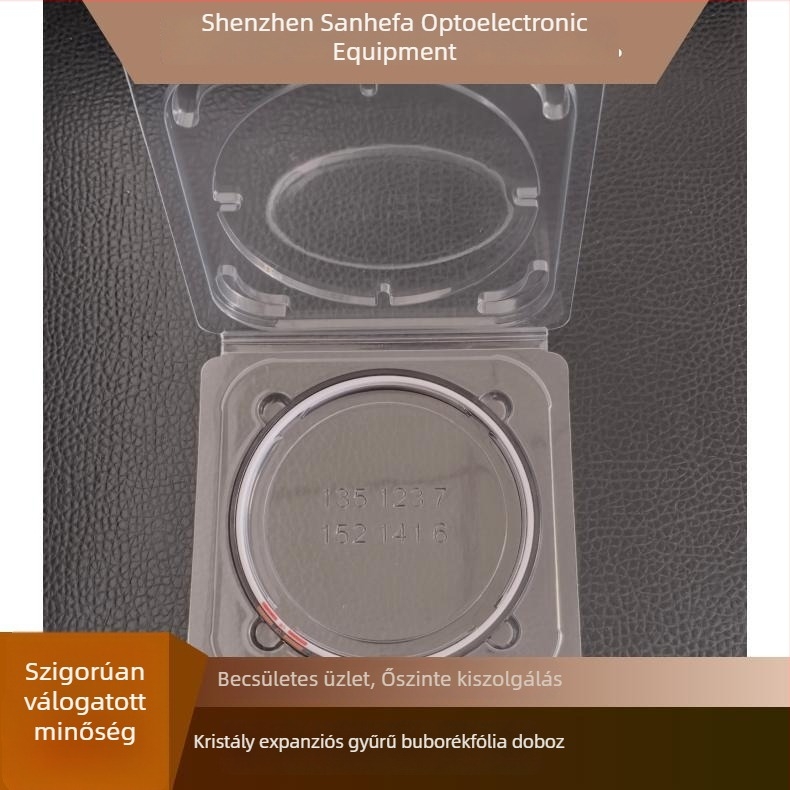 PET anyagú antistatikus blisztercsomagoló doboz kiterjesztőgyűrűhöz, átlátszó, 6 és 8 hüvelykes méretben