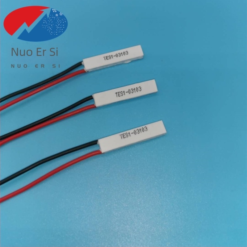 TES1-3103 hűtőchip szőrtelenítő készülékhez, 3.7 V, mikro kondenzátor félvezető hűtő és hűtőbordával