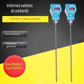 Pt100 platina RTD hőmérséklet-érzékelő szonda, vízálló, magas hőmérséklet-tűrés, nagy pontosság