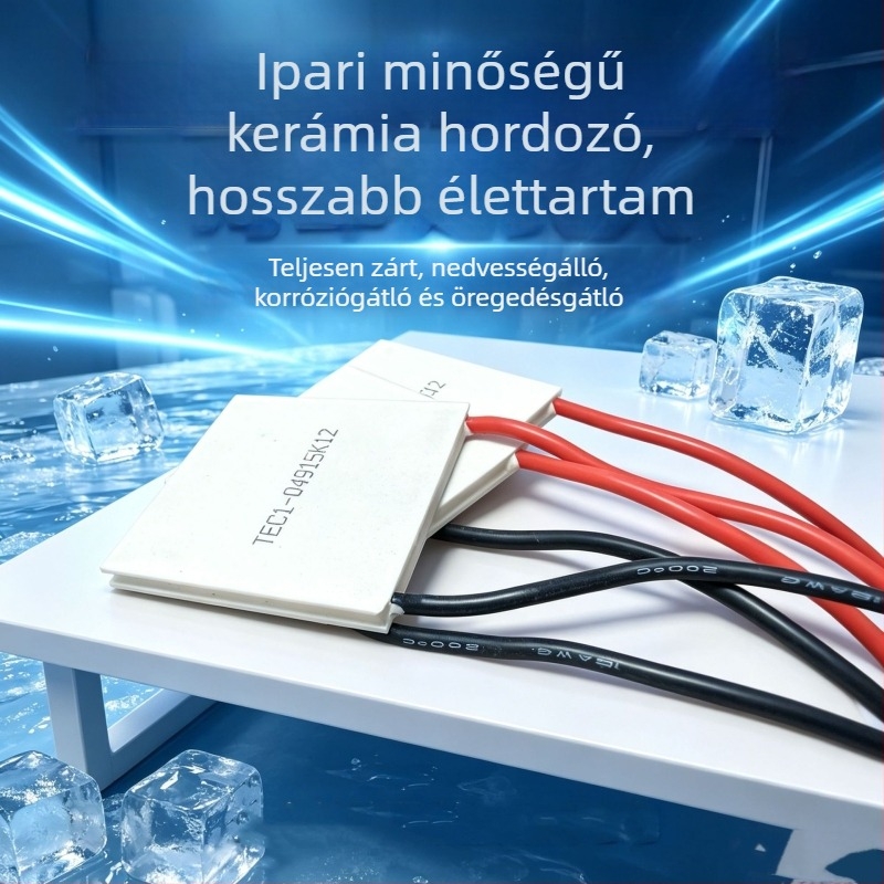 Ipari hűtőmodul TEC1-04915, szemivezető termoelektromos chip, 5V 15A, 40×40 mm, 44 W