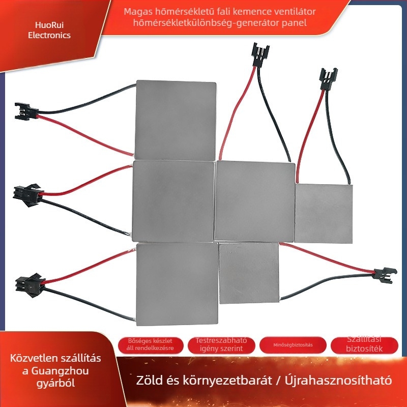 Személyre szabott termoelektromos kandalló energia-lapok: villamos energia előállítása, termoelektrikus hűtőlapok és hőmérséklet-különbség alapján történő generálás
