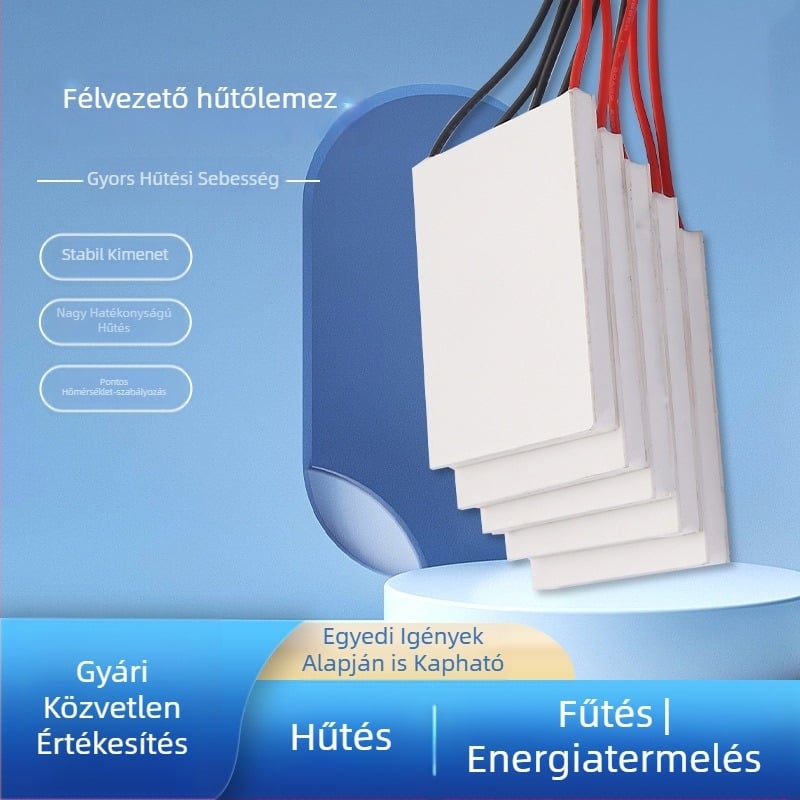 Telefonhűtő félvezető hűtővel, radiátorlap 62x62 mm, hűtőberendezés