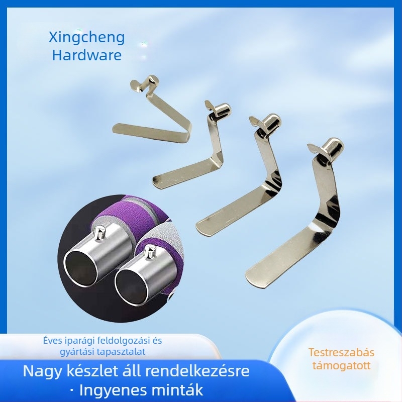 VX-típusú belső pozicionáló rugócsipesz, préselt alkatrészek rozsdamentes acélból elektronikai felhasználásra