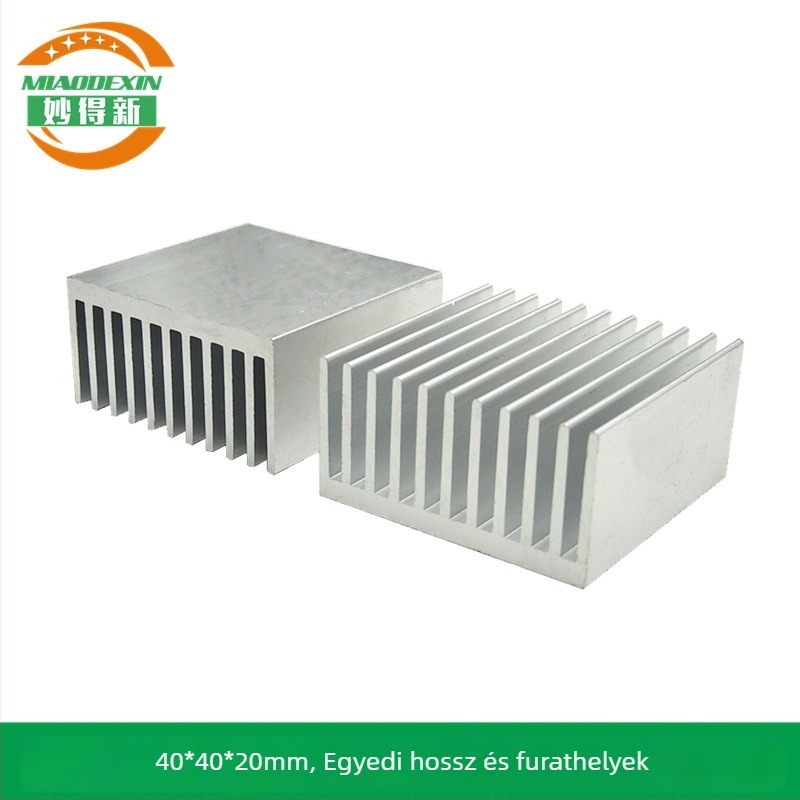 40x40x20 mm-es alumínium hűtő elektronikai chipekhez