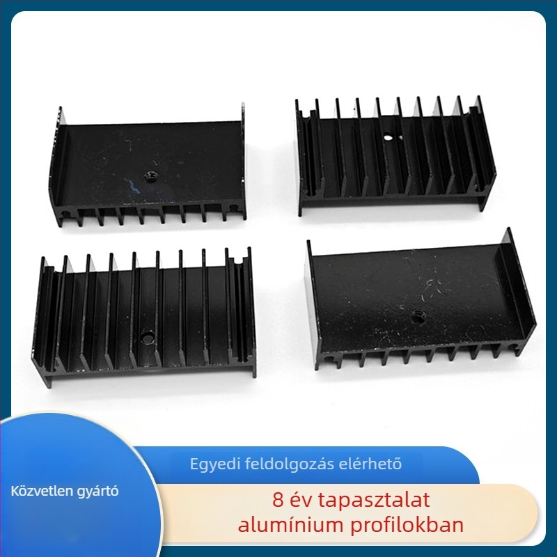 Magas precíziójú radiátor 47×17×25, alumínium profilú hűtő LED-hez és alaplaphoz