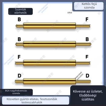 Kétoldalas tűszonda, BGA051-sorozat, tesztchip-szonda, rugós érintkező, félvezető-szonda, nagyfrekvenciás zonda