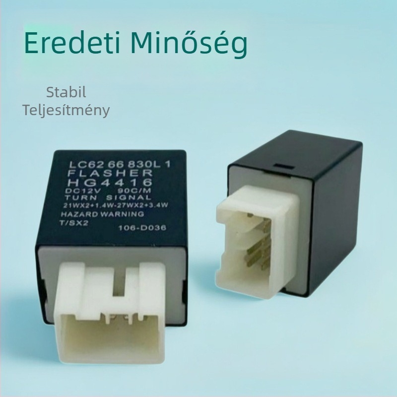 12V-os autóvillogó relé LC6266 830L1 HG4416 Yuzhou, 8-tűs