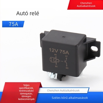 75A 12V indító relé autókhoz, targoncákhoz és markolókhoz