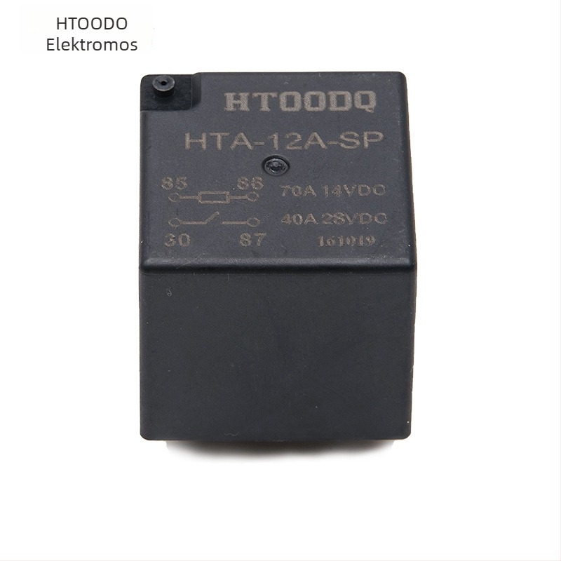 HTOODQ HTA autó relé HFV7/HFV16 helyettesítésére, SongChuan 8971, 12V/24V/48V, normálisan nyitott, 70A/80A
