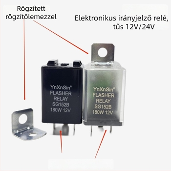 Beépíthető autóvillogó relé, univerzális, 3-pins, 12V/24V