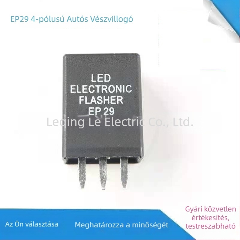 EP29 LED autóvillogó, 5 pólusú, relé a kormányzáshoz, 12V, motorkerékpárhoz, nagy teljesítményű, intelligens