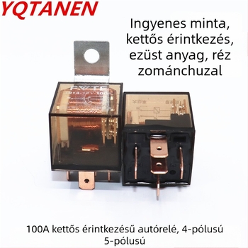 YQTANEN autórelé 100AJD1914/JD19124 - 5-pontos dugós kivitel, vaslemez