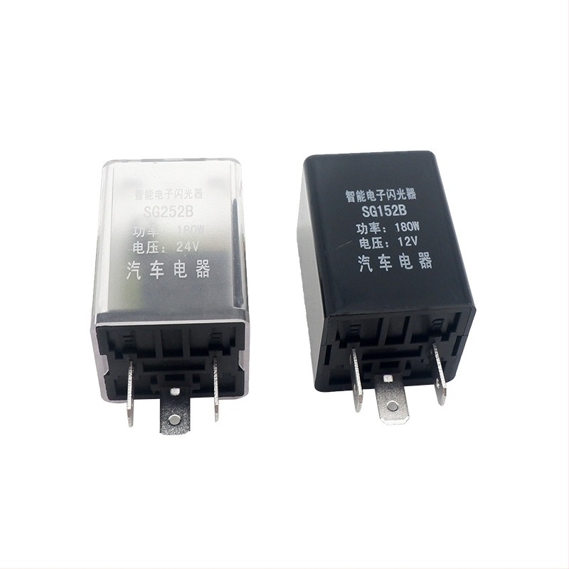 Autóvillogó relé 12V/24V – fényszórókhoz és LED-modifikációkhoz motorkerékpárhoz