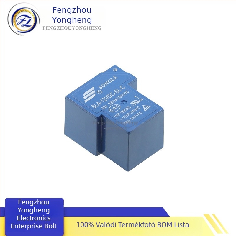SLA-12VDC-SL-C(Z) 5-tűs relé 30A 250VAC Songle
